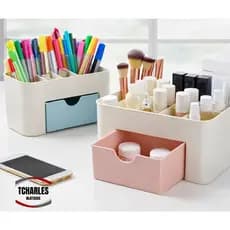 Organizador Mesa Coelho Porta Treco Caneta Gaveta/Maquiagem Escritório Multiuso