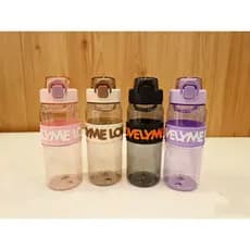 Garrafa Squeeze com alça e Trava de Segurança com Design moderno e a inscriçao "LEVELYME" na faixa central