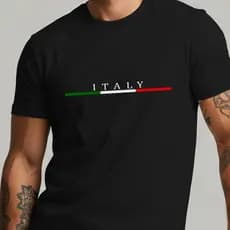 Camiseta Masculina Itália Italy Estampada Tshirt Básica
