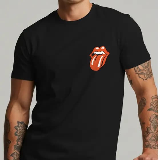 Camiseta Rolling Stones Banda Rock Clássico 100% Algodão Tshirt Básica