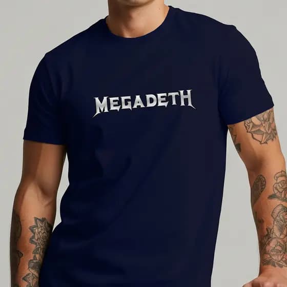 Camiseta Megadeth Rock 100% Algodão Premium Camisa Blusa Streetwear