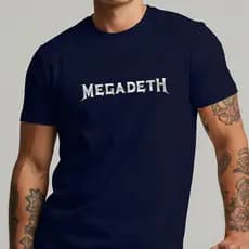 Camiseta Megadeth Rock 100% Algodão Premium Camisa Blusa Streetwear