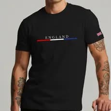 Camiseta Masculina Inglaterra Bandeira Básica Casual Streetwear 100% Algodão Premium