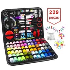 229pçs Kit De Costura Portátil Para Viagem Em Casa Ferramentas Profissional De Emergência