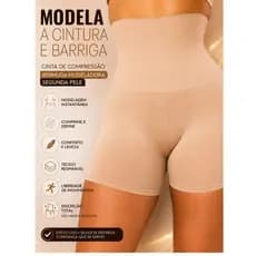 Bermuda Modeladora Anágua Cinta Short Feminino Modelador Alta Compressão Reduz Medidas pos parto