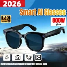 Al Smart Glasses 8K HD Câmera Multifuncional Imagem De Tiro BluetoothCall Gravação Tradução De Música Óculos De Sol Inte