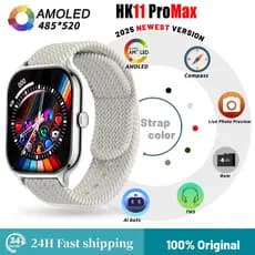 HK11 Pro Max AMOLED Série 11 Relógio Inteligente NFC Bússola 4GB Álbum Local Música Das Mulheres Dos Homens ChatGPT G-Se