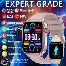 Detector De Diagnóstico AI Smartwatch Relógio Inteligente Feminino Sangue Lipídio E Ácido Úrico Teste De Composição Corp