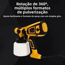 Pistola pulverizadora elétrica transfronteiriça, pistola portátil de alta pressão, pintura de látex, formaldeído, fabric
