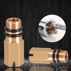 1/5pcs M10 Plugue de Entrada de Torneira Quente e Fria Equipamento de Cozinha Tampa Flexível