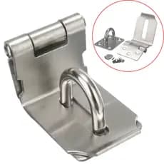 Trinco Para Porta Em Aço Inox Cadeado 90° Anti Roubo