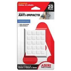 Protetor Anti-Impacto Adere 13 x 13 x 3 mm Quadrado 20 peças