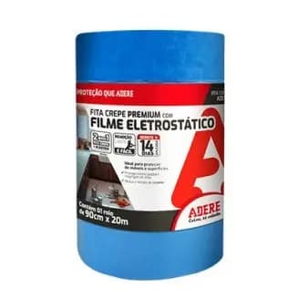 Filme Eletrostático Com Fita Crepe Premium 90cm X 20m Adere