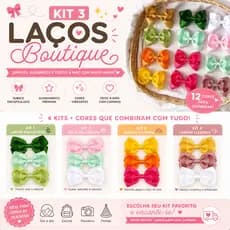 Laço Boutique, Laços Infantil, Laço para cabelo, Bico de pato kit de laços Acessórios Moda Infantil