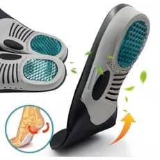 Palmilha Ortopédica Esportiva Suporte Arco Pé Chato Gel Esporão  Fascite– Confortável e Respirável