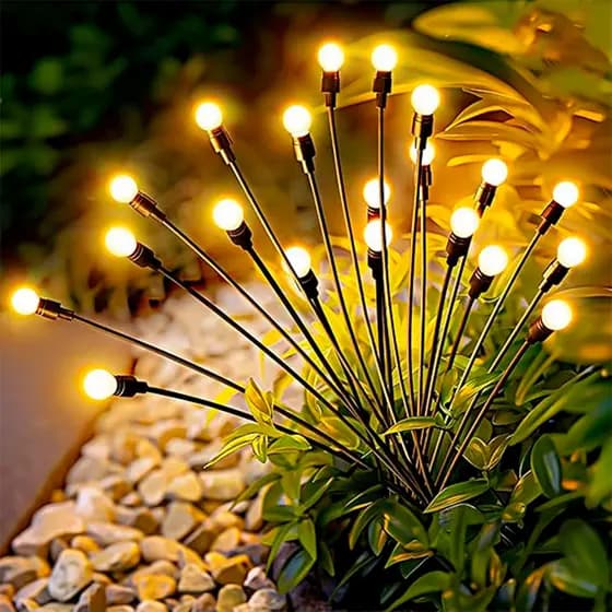 10 LED Luzes decorativas de Natal alimentadas a energia solar, luzes de jardim impermeáveis ​​para uso no exterior