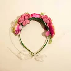 Headband Carnaval Flores Púrpura  -