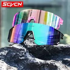 Óculos de Sol Polarizado Scvcn UV400 - Unissex para Direção Esportiva, Ciclismo e Corrida com Hastes Antiderrapantes