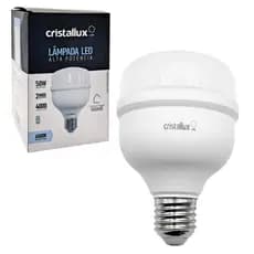 Lâmpada Bulbo 50w Branca Fria 6500k Led Alta Potência E27 Bivolt Cristallux