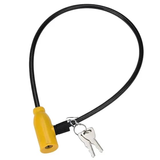 Corrente Cadeado Para Moto Portão Trava Bike Anti Furto em cabo de aço 8mm x 60cm