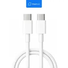 ⚡Cabo Carregador Usb Tipo C P/ Tipo C Nylon Trançado Branco 1m 60W 3A Carga Rápida Turbo Reforçado