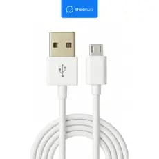 ⚡Cabo Carregador Super Rápido 20W Micro USB V8 + Dados 1m Branco  P/ Celular Tablet Android