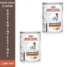 Ração Úmida KIT 2, 3, 4, 5 e 6 Latas Gastrointestinal Low Fat Royal Canin Veterinary Cães Adultos