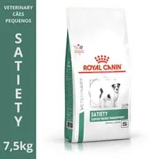 Ração Royal Canin Veterinary Diet Satiety 7,5kg Cães Pequenos Controle Peso Obesidade Emagrecimento