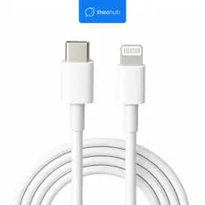 ⚡Cabo Carregador iPhone Usb-c Lightning TPE/PVC 1m 20W 3A Carga Rápida Turbo PD Branco