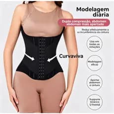 Cinta Modeladora Feminina com 12 Barbatanas para Modelar Abdominal