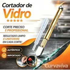 Cortador de Vidro e Espelho Profissional Ferramenta Tipo Caneta com Reservatório Riscador Diamante