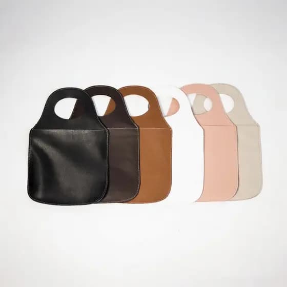 Lixeira Lixo Para Carro Couro Sintético Ecológico Porta Lixo Automotivo Universal Organizador Câmbio Console Veicular