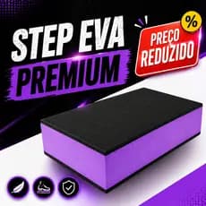 Step Academia 60x28x10  Exercícios Fitness Aeróbico Esporte Pilates Yoga Fisioterapia Estepe