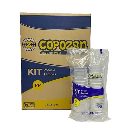 POTE REDONDO 500ML - 350 UNIDADES - COPOZAN