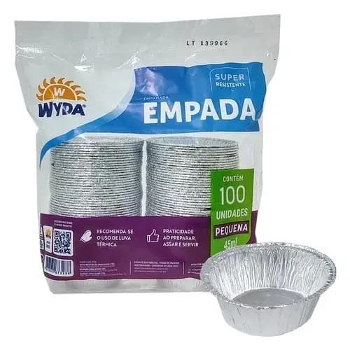 Forma Alumínio Empada c/100 - Wyda