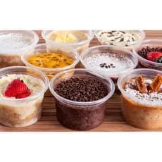 *POTE REDONDO C/ TAMPA - 25 und - COPOZAN 145/250/380/500/780/1000ml (bolo, congela, gelatina, sopa)