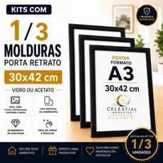 Moldura 30x42 cm - POSTER - Vidro ou Acetato