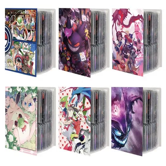 Álbum de Porta-Cartas Pokémon [B321-B346] Livro de Coleção de Cartas de Jogo de Tabuleiro Animação Presente de Cartas Po