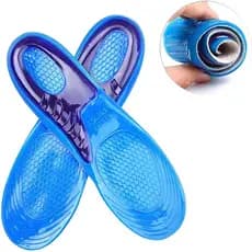 Par De Palmilha Silicone Gel Ortopédica Anti Impacto Facilite Plantar