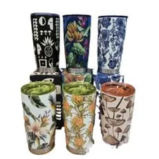 Copo Térmico Estampado Verão Inox Tampa 700ml