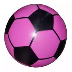 BOLA DE VINIL INFLAVEL INFANTIL ROSA COM  PRETA DE PLASTICO