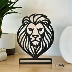 Escultura Leão, decoração, Presente - Zately