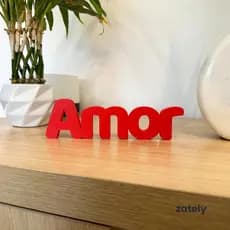Palavra Amor - Enfeite, decoração, Presente - Zately