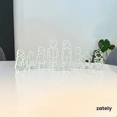 Escultura Família, Decorativo, Enfeite, Presente - Zately
