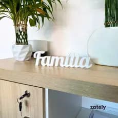 Palavra Família - Enfeite, Decoração - Zately