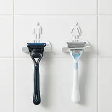Suporte Porta Barbeador  - Organizador de Parede Banheiro Masculino e Feminino Prático