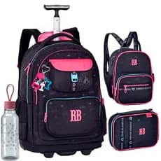 Kit Completo Mochila Carrinho Licenciada Rebecca Bonbon RB