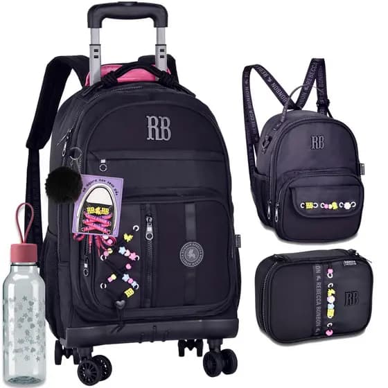 Kit Completo Mochila Carrinho 360 Licenciada Rebecca Bonbon