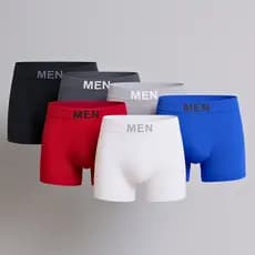 Kit com 6 Cuecas Boxers Masculinas em Microfibra Premium e Confortável, Qualidade e Maciez Máxima