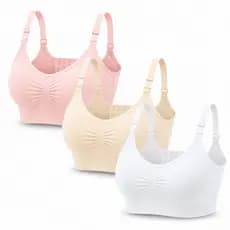 Kit com 3 Tops Sutiã com Alça e Fecho Ajustáveis, Confortável para o Dia a Dia, Qualidade Máxima